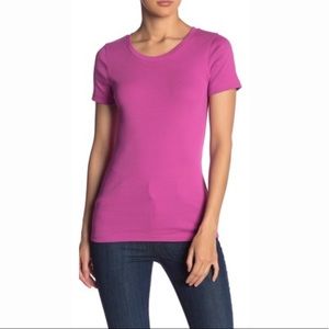 J. Crew Pink Perfect Fit Short Sleeve Top